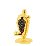 Бутылка виноградная гроздь с краном
